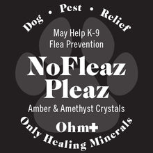 Load image into Gallery viewer, K-9 No Fleaz Pleaz Amber + Amethyst • Repel Flea Remedy • NEW SIZE!