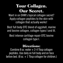 Load image into Gallery viewer, It's all in Collagen - OHM's Exclusive Topical Collagen Secret