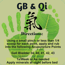 Load image into Gallery viewer, GB &amp; Qi • Gall Bladder Qi Acupoint Minerals