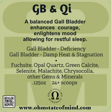 Load image into Gallery viewer, GB &amp; Qi • Gall Bladder Qi Acupoint Minerals
