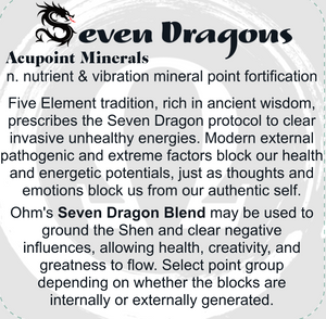 Seven 🐲🐉🐲 Dragons • Topical Acupoint Minerals